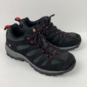 Wenger | Men’s Swiss Military Black and Red Hiking Shoes 10.5